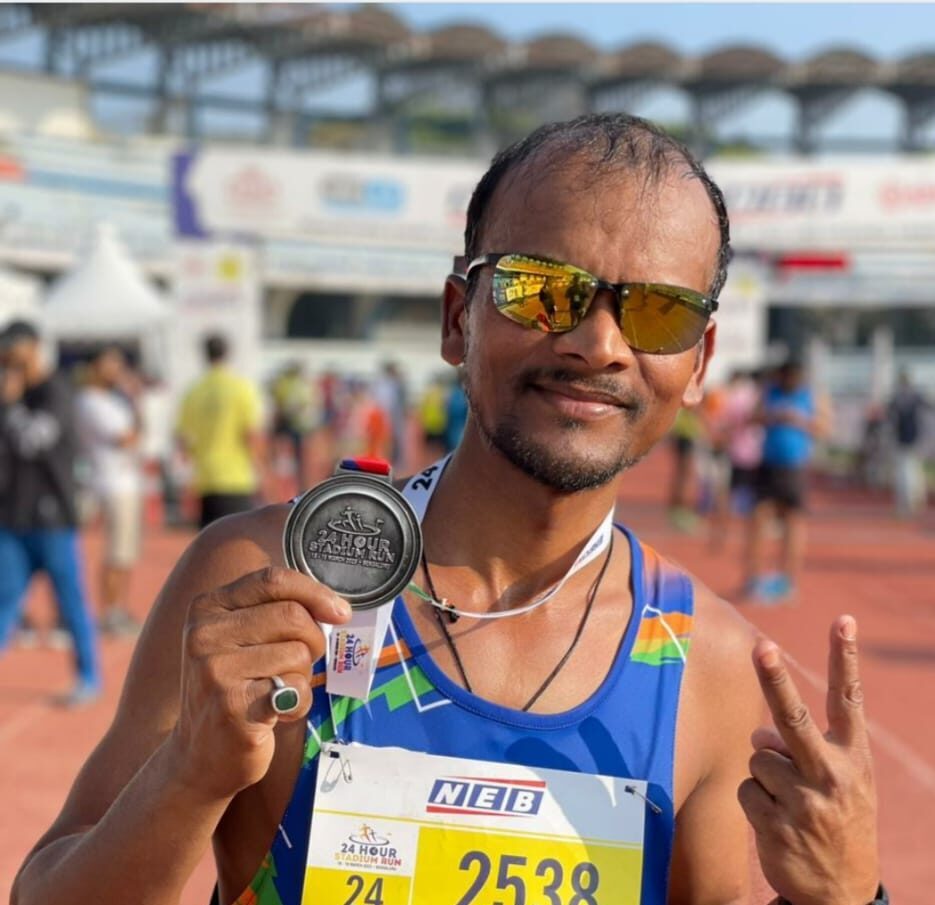 अंतर्राष्ट्रीय खिलाड़ी जयप्रकाश जी ने अच्छा प्रदर्शन किया