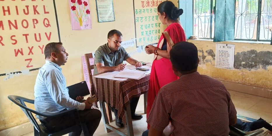 सीडीओ ने आंगनवाडी केन्द्र मझौवा सुमाल प्रथम व द्वितीय का किया निरीक्षण