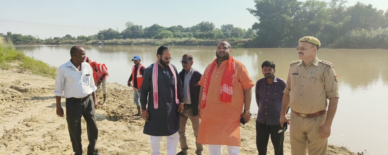 नपाप अध्यक्ष ने किया विसर्जन स्थल का निरीक्षण
