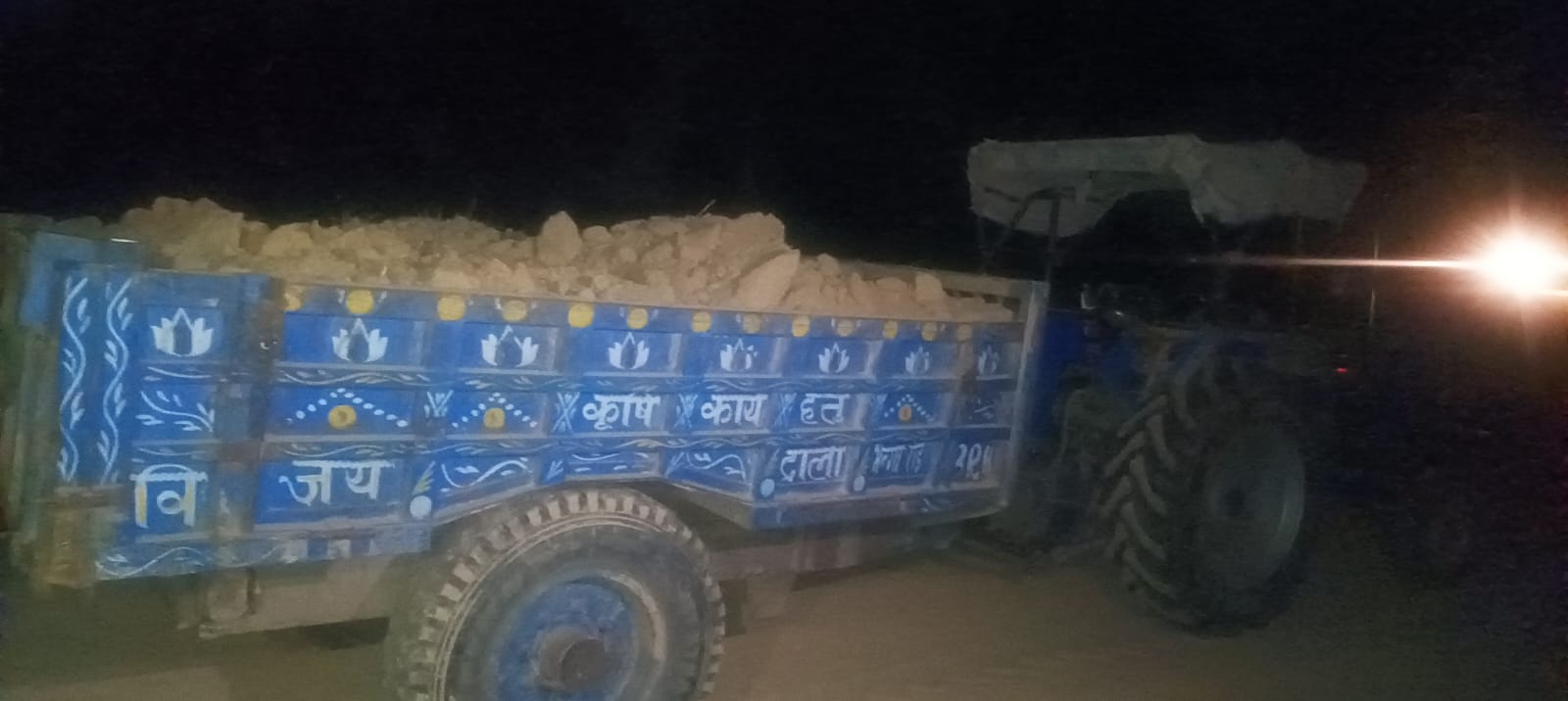 अवैध खनन के विरूद्ध की गई कार्रवाई