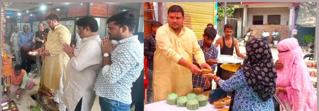 संवेदना हॉस्पिटल ने कराया भंडारा