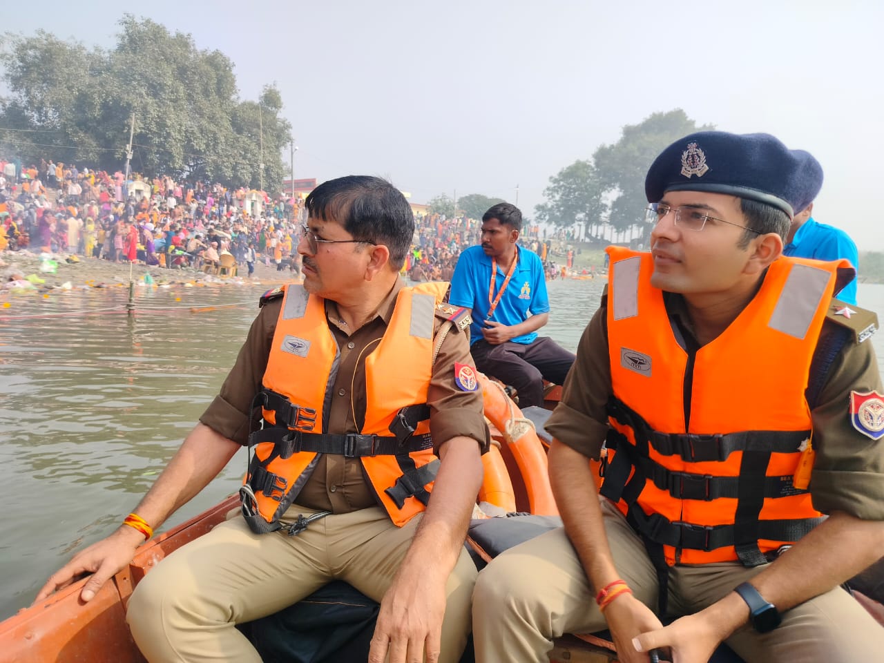 सभी थाना क्षेत्र के मेला व स्नान स्थल का निरीक्षण किया गया