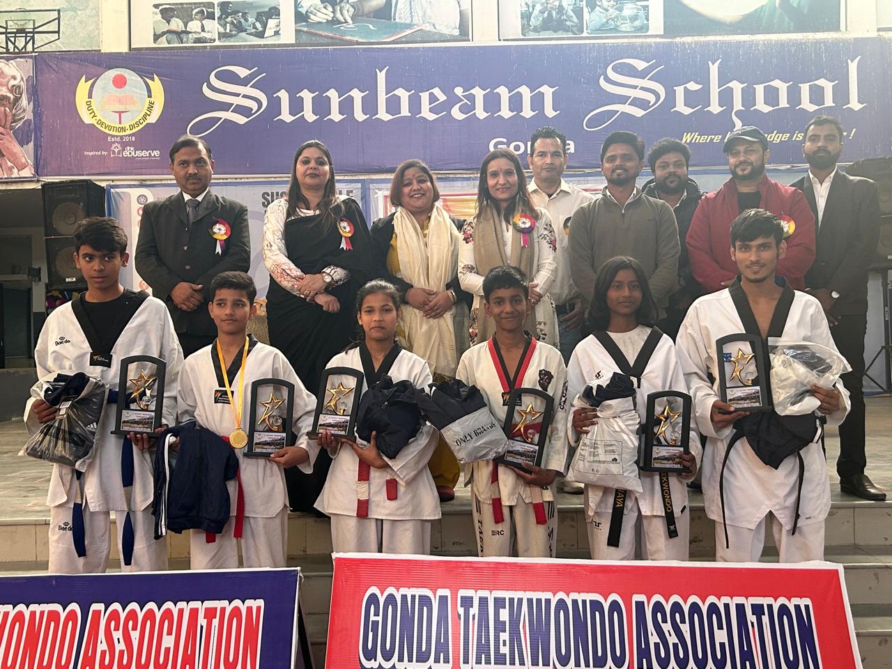 ताइक्वांडो प्रतियोगिता के दूसरे दिन खिलाड़ियों ने जमकर बहाया पसीना