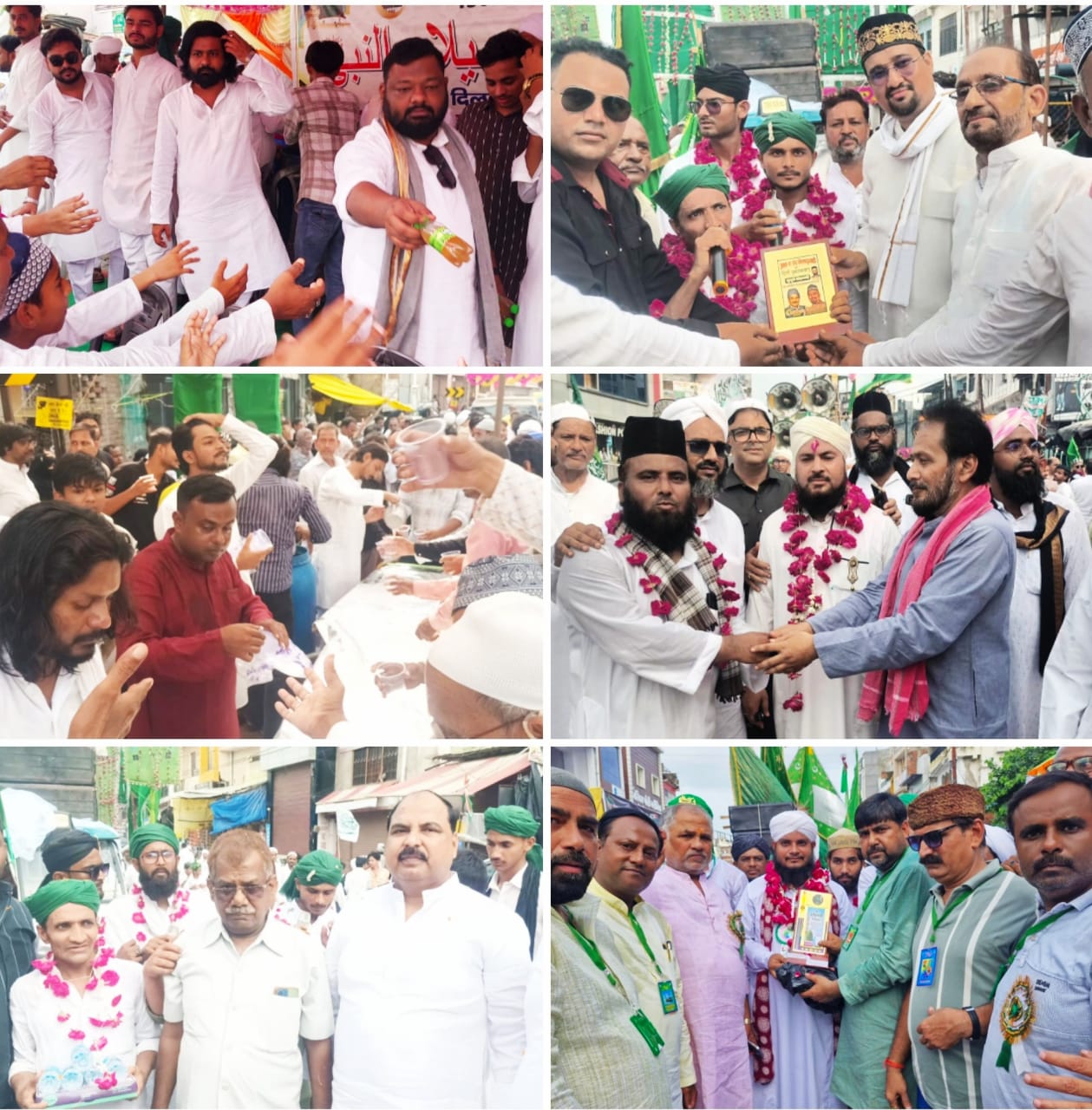 जश्ने ईद मिलादुन्नबी में कांग्रेस सपा बसपा सहित समाजसेवियों ने स्टाल लगाकर सब का किया इस्तकबाल