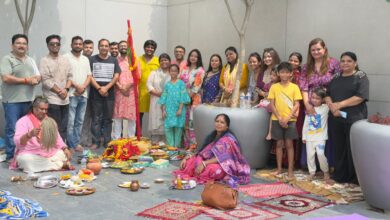 Photo of तुलिप येलो में पहली मां दुर्गा पूजा की तैयारियां शुरू