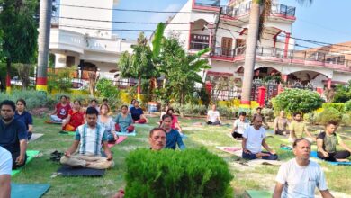 Photo of प्रेरणा पार्क में गूंजा योग का संदेश, विशेष योग शिविर में उमड़ा उत्साह